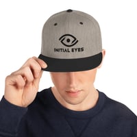 Snapback Hat Eye Logo & Name (Black Text)