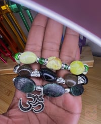 Image 2 of One of one: Gaias Protection 3pc Handmade Crystal Bracelet Stack✨