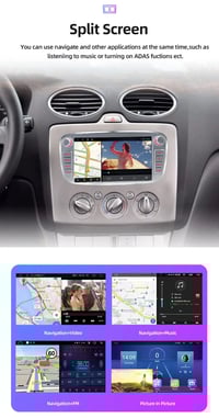 Image 4 of Android HeadUnit CarPlay Ford Focus 2 Mondeo 9 S-Max Galaxy C-Max Sat-Nav BT WIFI