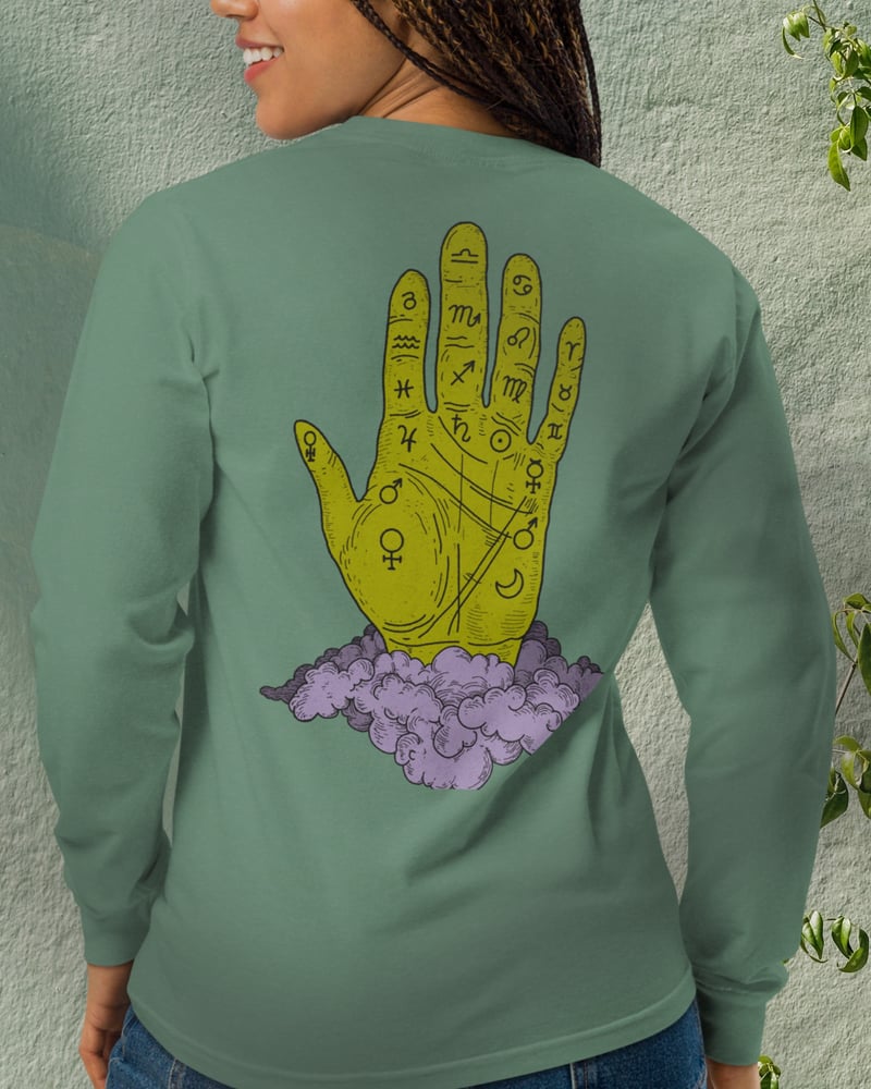 Image of Palmistry Hand Long Sleeve T-Shirt