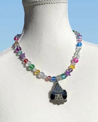 Image 3 of Rainbow Silver Clown Necklace