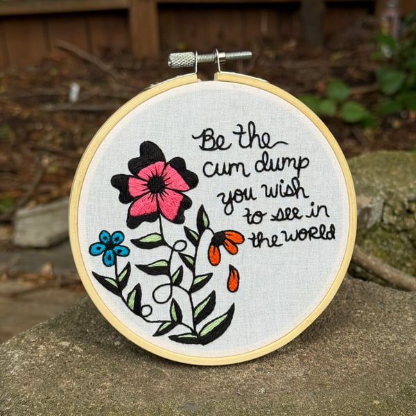 Image of Cum Dump Embroidery 