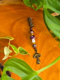 Image 3 of Mushroom Dangle with Rhodonite 