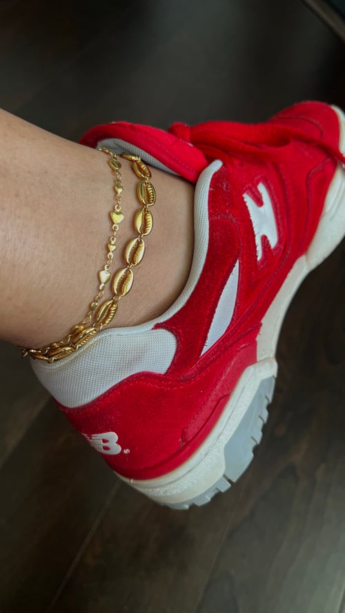 Image of HEART IT • Gold Heart Anklet