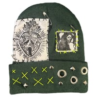 Image 1 of “GHOSTFACE #1” Custom Punk Beanie 