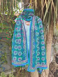 Image 1 of Thassos scarf -Teal