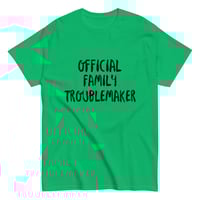 Image 11 of Unisex classic tee, Official Family Troublemaker Shirt | Funny Family Humor Graphic Tee