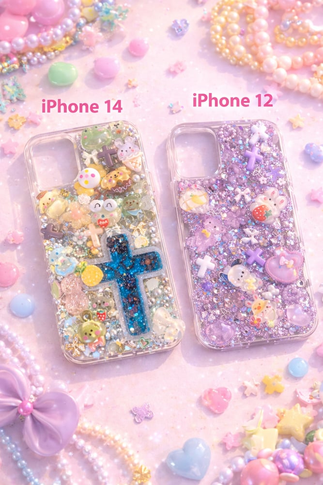 Image of ✨Blessed & Bedazzled Custom Phone Case