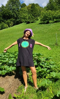 Image 7 of "Happy Blue" Twin Tunic, Size L/XL