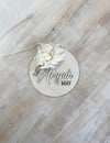 Dried Floral Name Plaque