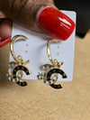Hoop dangle earrings