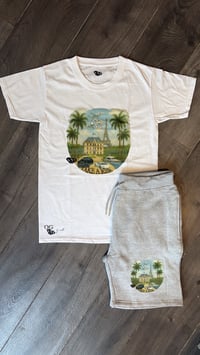 Image 2 of L’ambition d’un hustler- grey Short & T shirt set