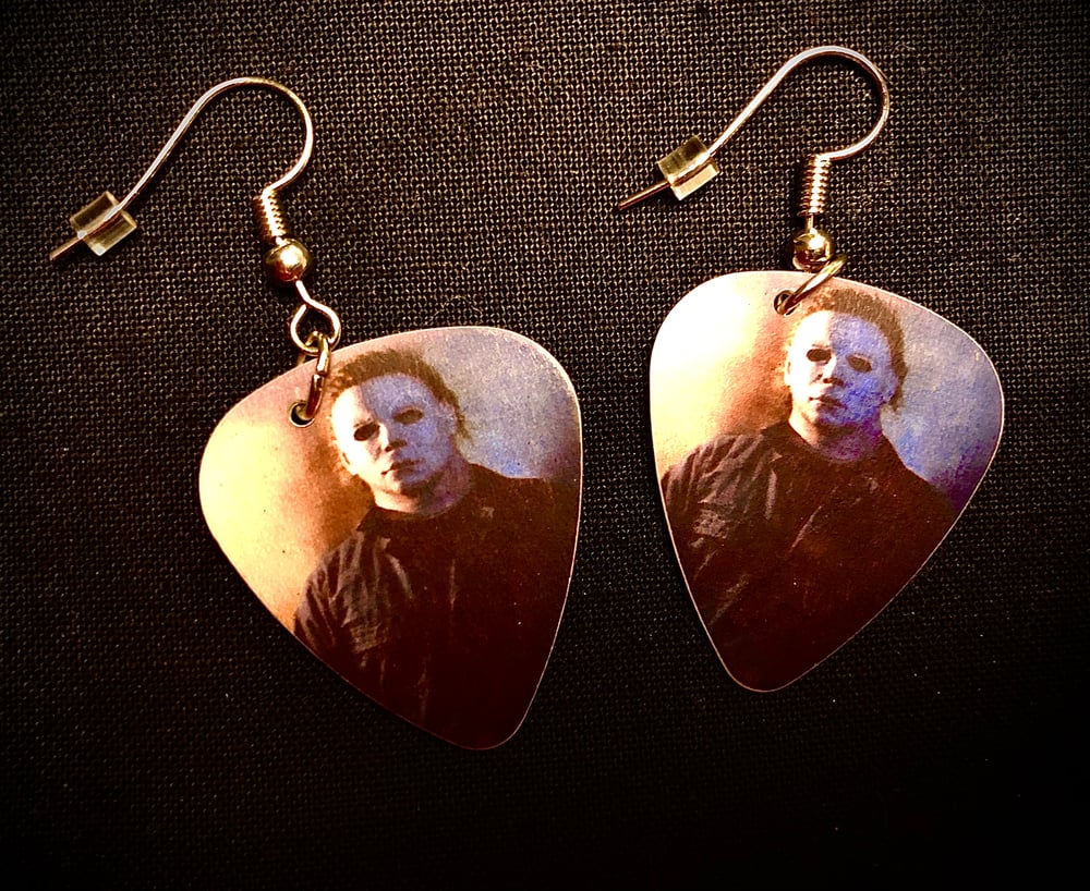 Horror CLASSICS guitar pick earrings