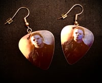 Image 2 of Horror CLASSICS guitar pick earrings