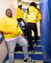 Image 1 of YELLOW DELUXE FLEECE HOODIE