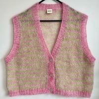 Image 7 of Stargazer Lily Button Front Mohair Vest