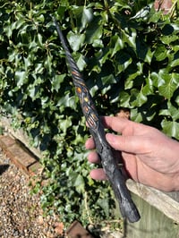 Image 1 of Bog Oak and Amber wand