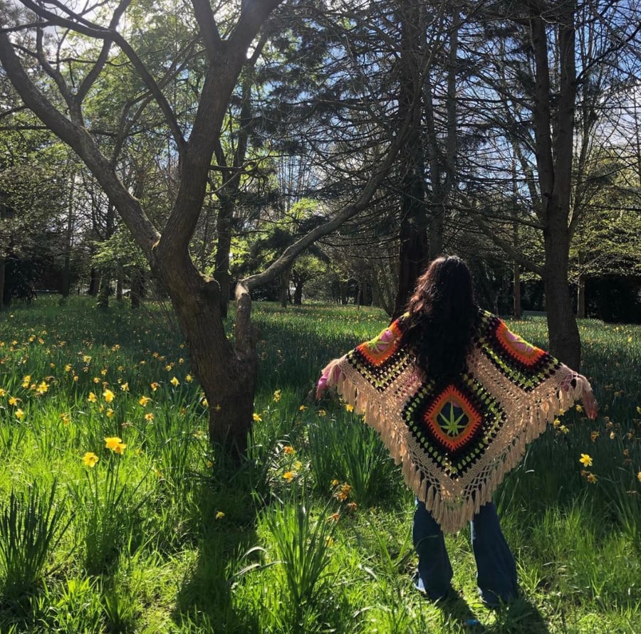 Image of Cream Mary Jane Poncho 