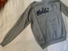 vintage Malibu heathered grey raglan sweatshirt