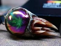 Image 1 of Chroma Fang Relic Pendant - 2" Handmade Color-Shift OOAK