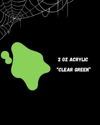 Image 1 of ☆“Clear Green” 2oz Acrylic