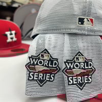 Image 2 of New Era 59Fifty Scarlet White Trucker 
