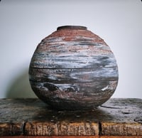Image 3 of LRG Marbled Moon Vase with WILD CLAY
