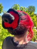 Crochet flower scrunchie 