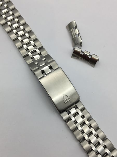 Image of STAINLESS STEEL GENTS WATCH STRAP,TUDOR,21mm,CURVE LUGS,NEW.(TU-4)