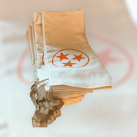 Orange Tri-Star Flour Sack Towel
