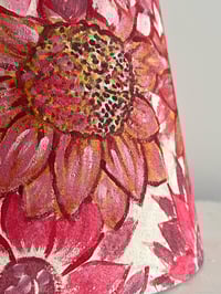 Image 3 of The Lavinia - hand painted fabric shade, base width 20cm