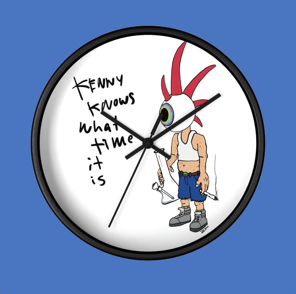Image of Kenny Knows What Time is it!  Wall Clock