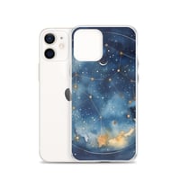 Image 15 of Celestial Constellation Night Sky Stars and Clouds Painting Clear Case for iPhone®