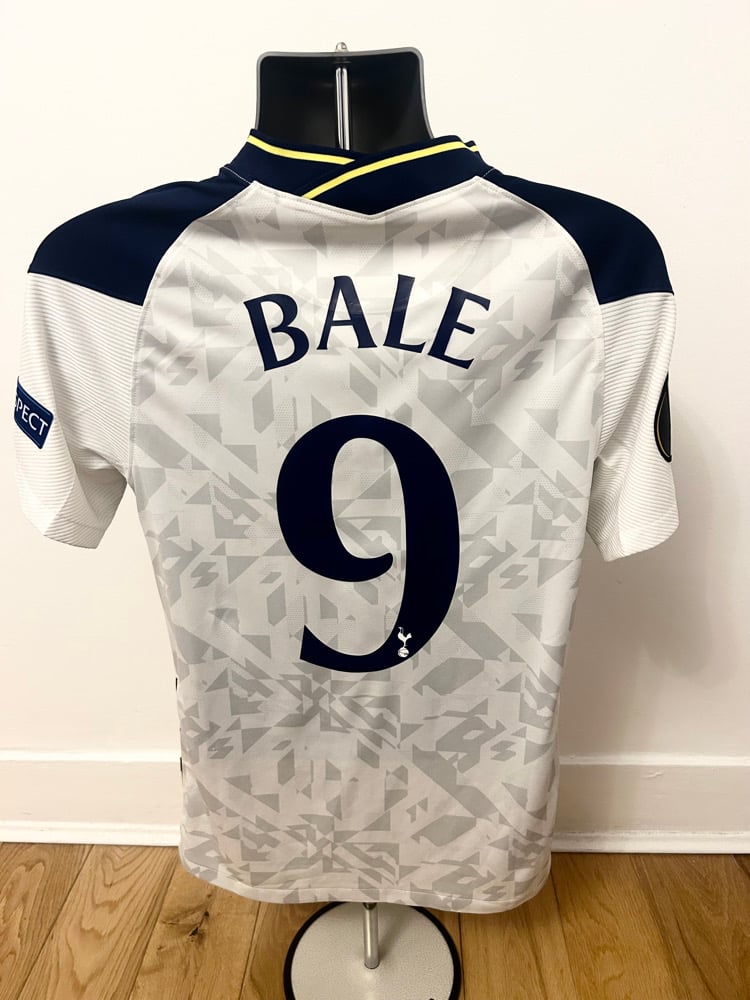 Image of Tottenham Hotspur “BALE 9” 2020/21 Home Shirt + UEL patches (S)
