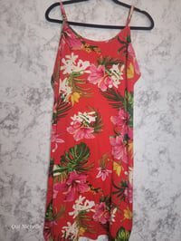 Tropical Flower Dress (Red)