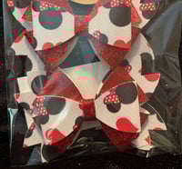 Image 3 of 4" Mouse Leather Bows