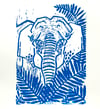 Asian Elephant Limited Edition Linocut