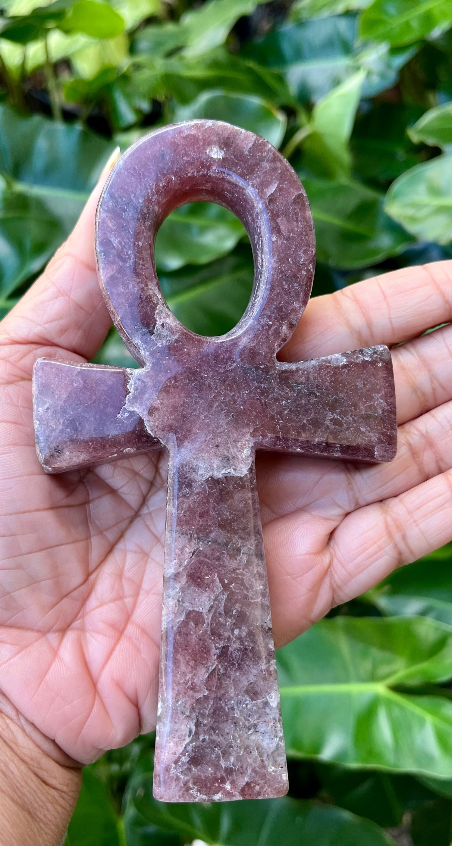 Image of Strawberry Quartz Ankh