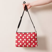 Image 1 of daisy dots red Crossbody bag
