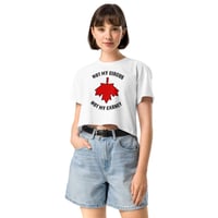 Image 1 of Clown Show Womens Crop Top White
