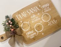 Custom Santa treat board 