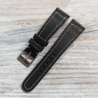 Image 4 of 40's Style Wild Pigskin Strap - Box Stitch / Full Stitch