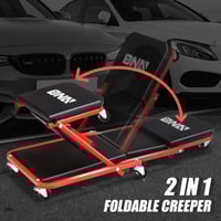 Image 7 of 2-in-1 Rolling Car Creeper