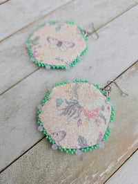 Image 3 of Green Bird earrings 