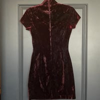 Image 3 of GUNNE SAX vintage crushed velvet dress