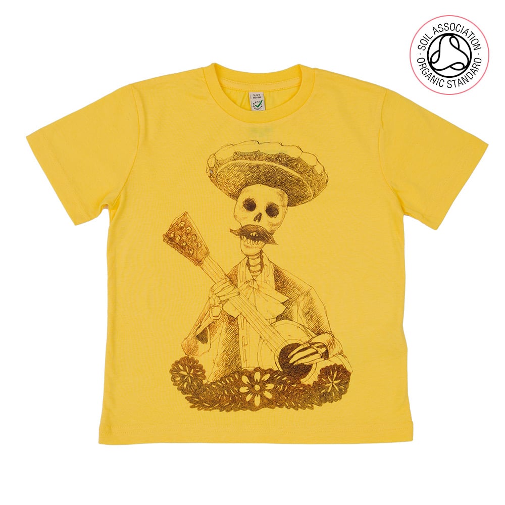 Day of the Dead Halloween Yellow Kids-T (Organic)