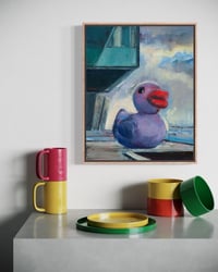 Image 7 of Painting / maleri / "København – Malerdrømme og tankestreger – Ællingen" / 40x50 cm