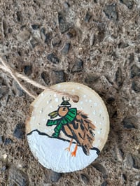 Image 1 of Bird In Snow Ornament 