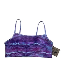 Image 3 of L (38) Bralette in Amethyst Geode Ice Dye