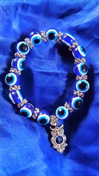 Image 1 of Evil eye good luck bracelet 